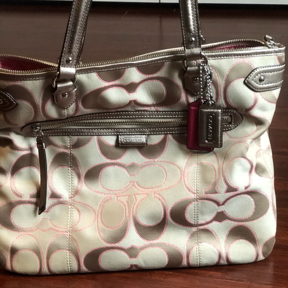 Tan Coach Purse